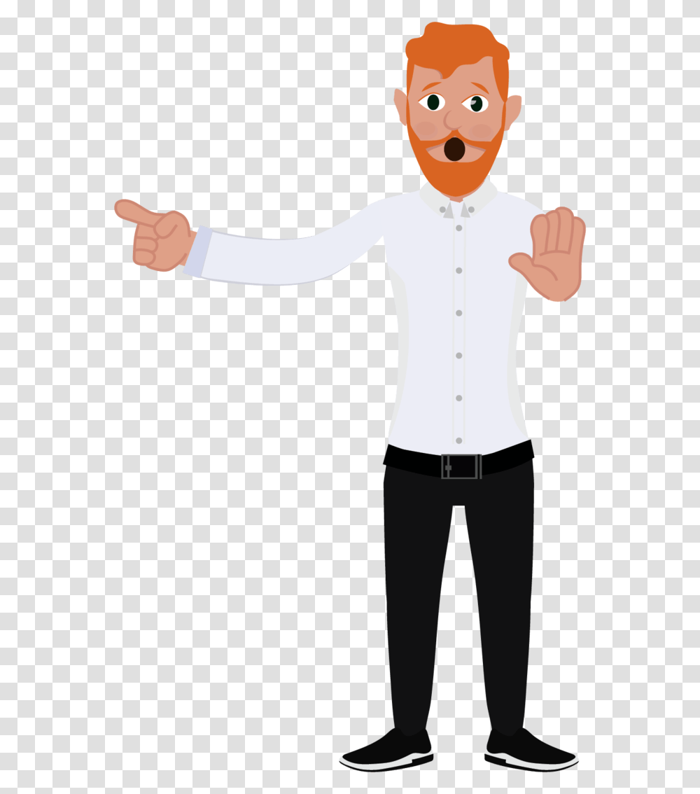 David Character Surprised Graphic Design, Person, Sleeve, Shirt Transparent Png