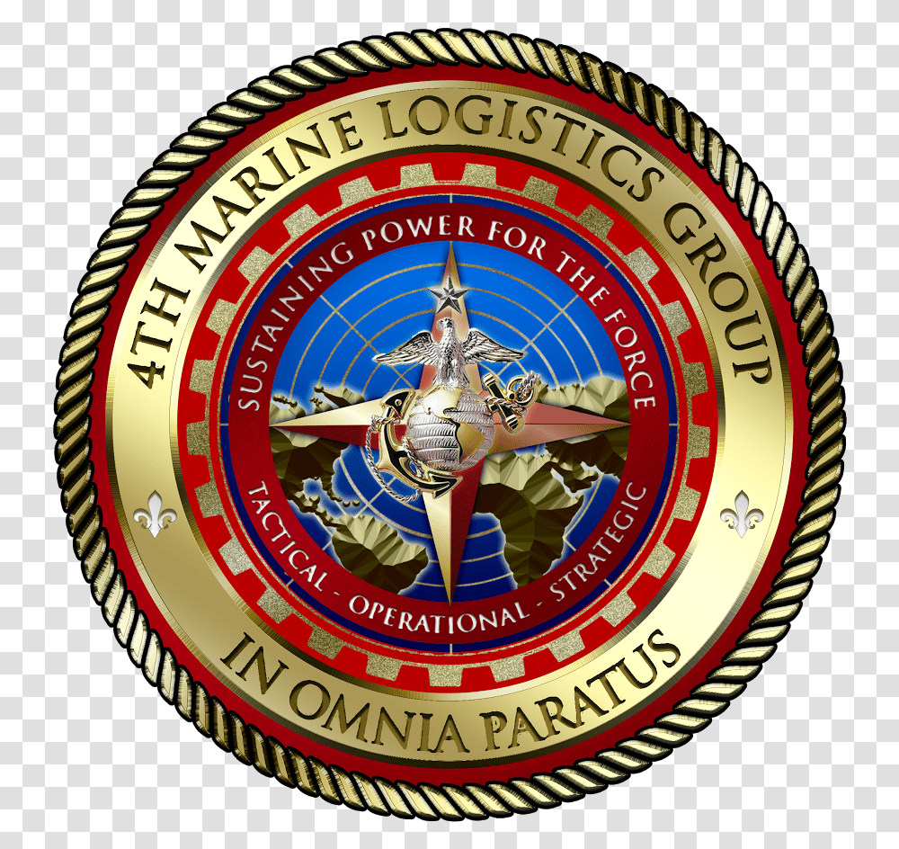 David H Berger 4th Marine Logistics Group, Logo, Symbol, Trademark, Badge Transparent Png