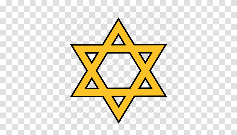 David Jew Jewish Judaism Shape Star Yellow Icon, Star Symbol Transparent Png