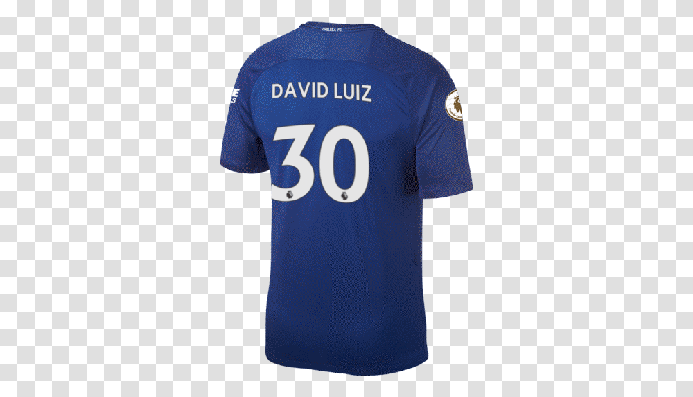 David Luiz Squad Jersey Shirt Number Chelsea Fc Sports Jersey, Apparel, T-Shirt, Person Transparent Png