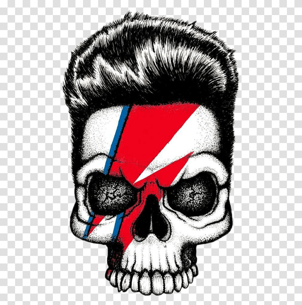 Davidbowie Skull Davidbowieedit Bowie Popart Rock David Bowie Stickers Picsart, Modern Art Transparent Png