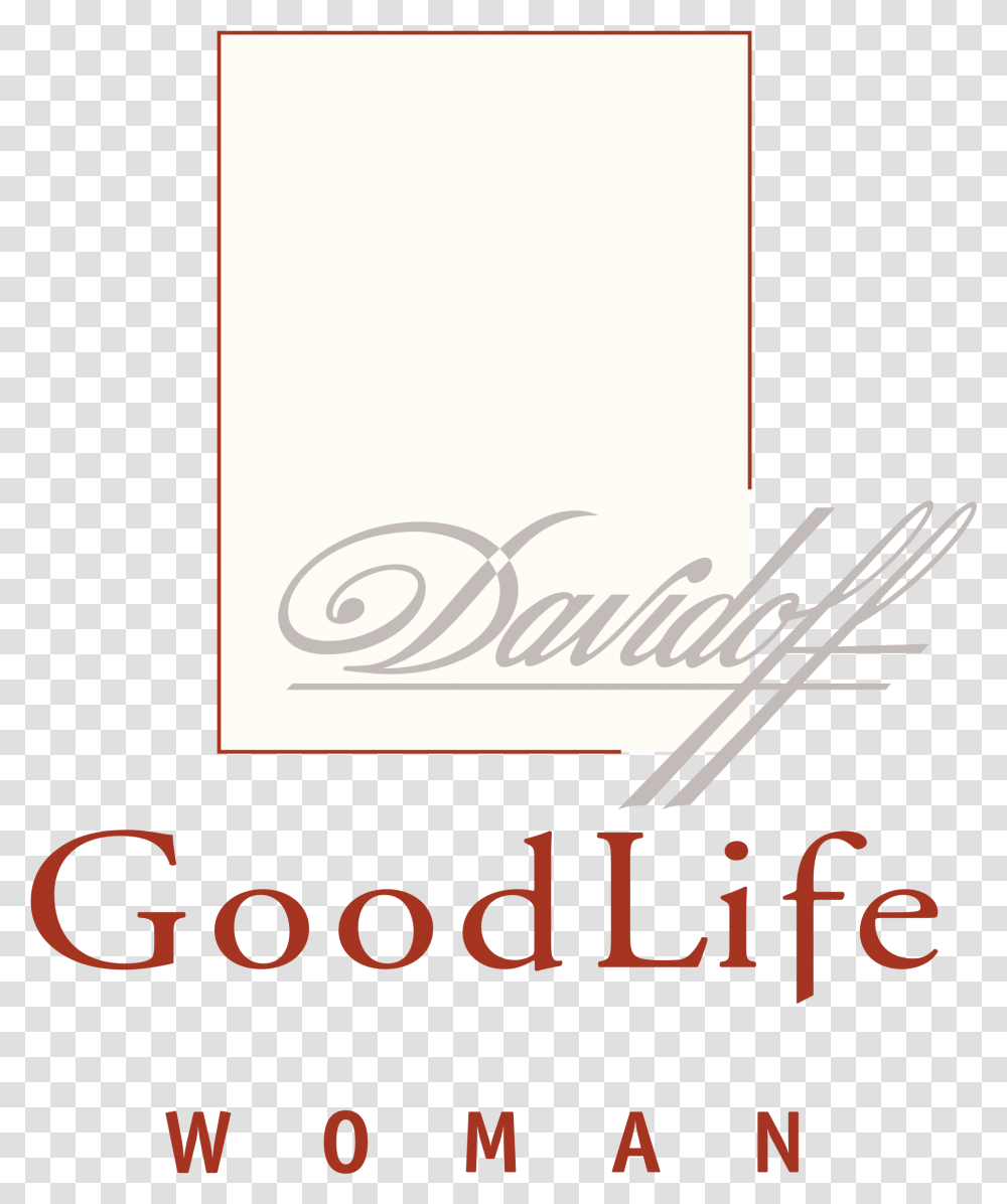 Davidoff Goodlife Woman Logo Davidoff, Alphabet, Handwriting, Page Transparent Png
