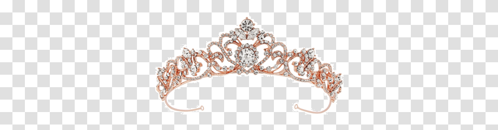 Davina Crown Rose Gold Rose Gold Tiara, Jewelry, Accessories, Accessory, Diamond Transparent Png