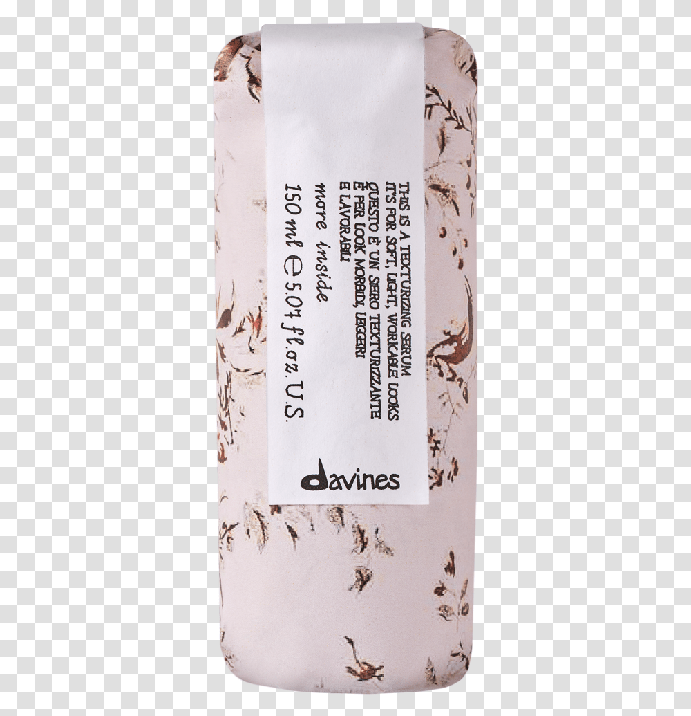 Davines This Is A Texturizing Serum, Book, Paper, Label, Flyer Transparent Png