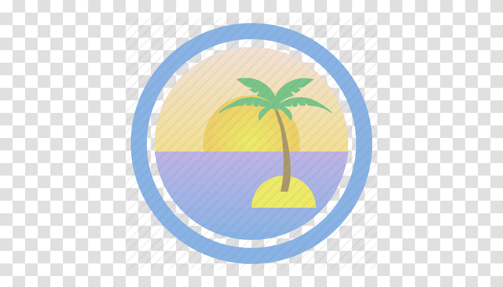 Dawn Dream Palm Sea Sunny Sunset And Peep Of Morning Icon, Plant, Rug, Jar Transparent Png