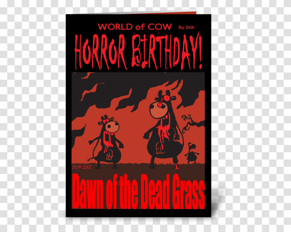Dawn Of The Dead Grass Bd Card Greeting Card Horror Birthday Cards, Advertisement, Poster, Flyer, Paper Transparent Png