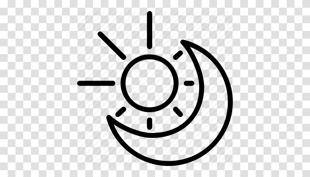 Day Day Night Moon Night Sun Icon, Stencil, Number Transparent Png