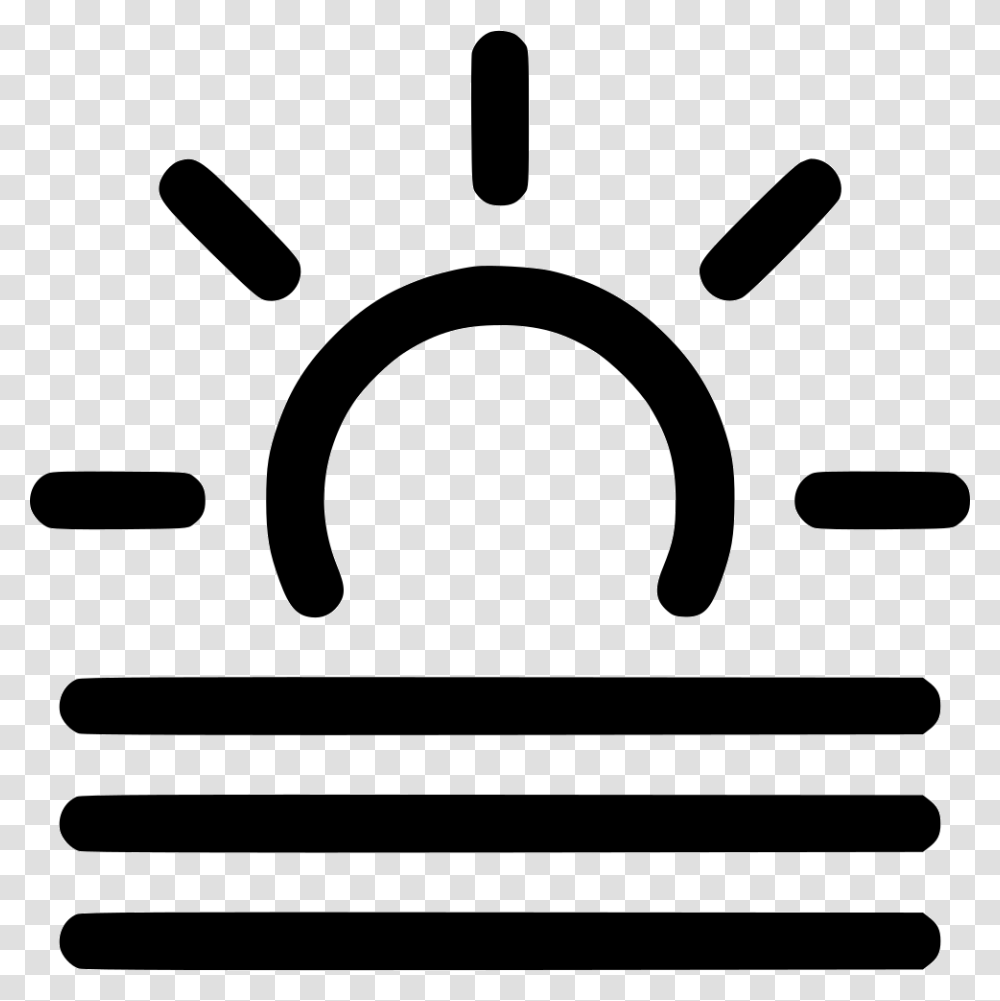 Day Fog Sun Icon, Stencil, Silhouette, Label Transparent Png