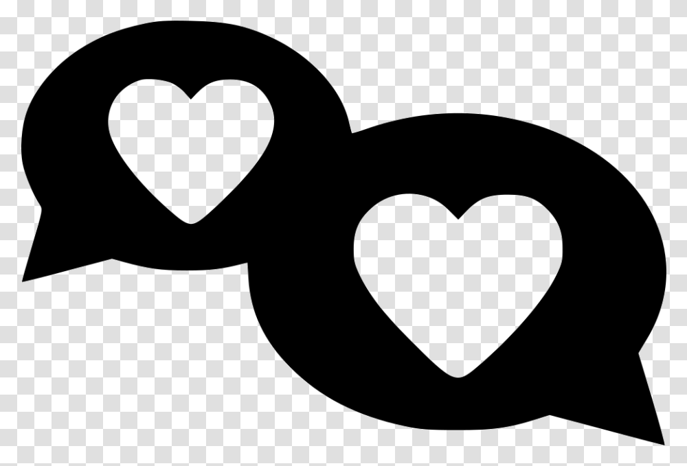 Day Heart Love Talk Heart, Stencil, Mustache, Logo Transparent Png