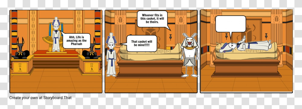 Day In Life Of A Pharaoh Storyboard, Book, Comics, Crowd, Jury Transparent Png