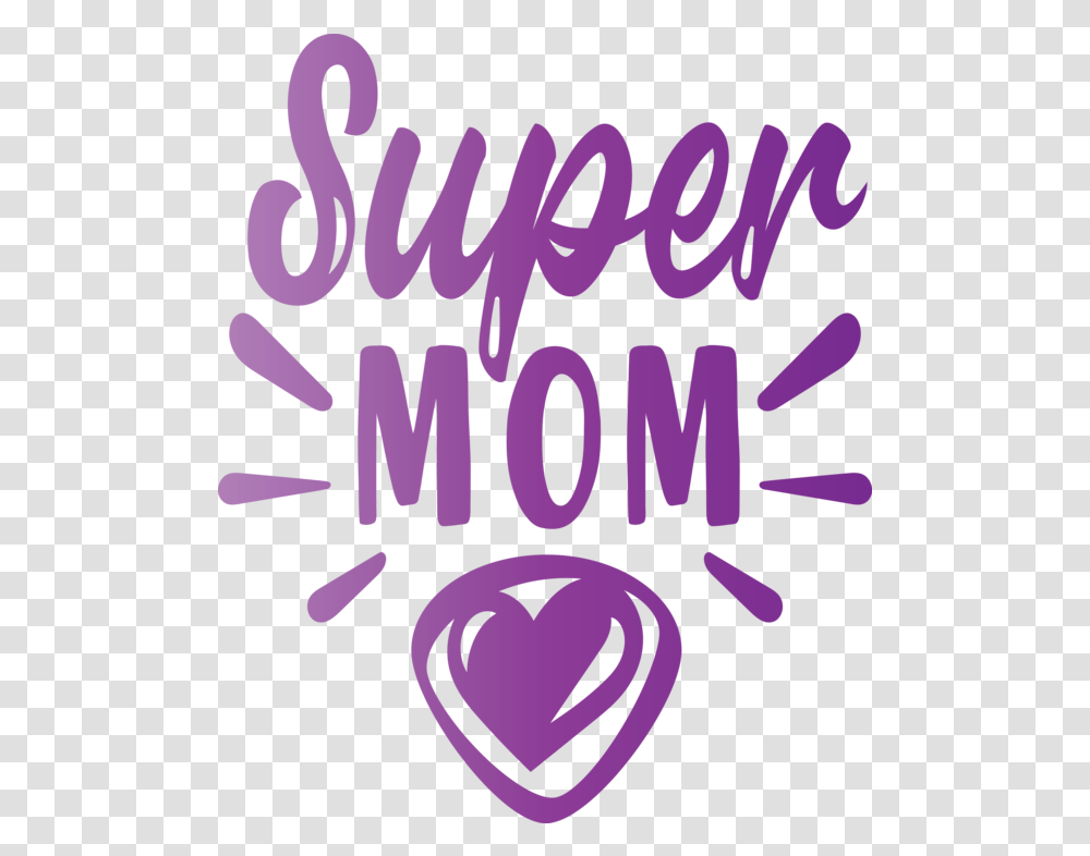 Day Logo Purple Line For Super Mom Mothers Girly, Text, Alphabet, Handwriting, Calligraphy Transparent Png