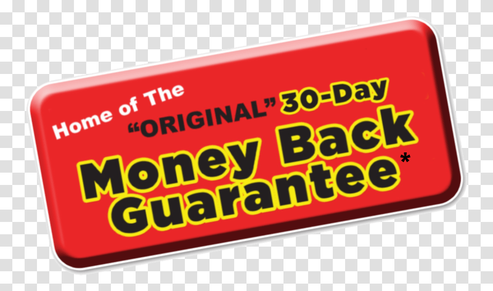 Day Money Back Guarantee On Auto Sales Carmine, Label, Text, Sticker, Word Transparent Png