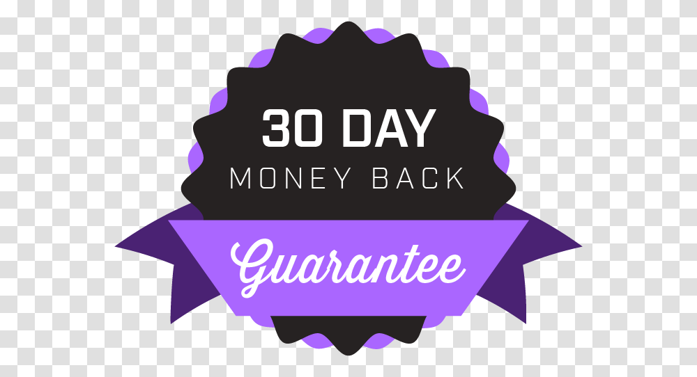 Day Money Back Guarantee Purple, Label, Paper Transparent Png