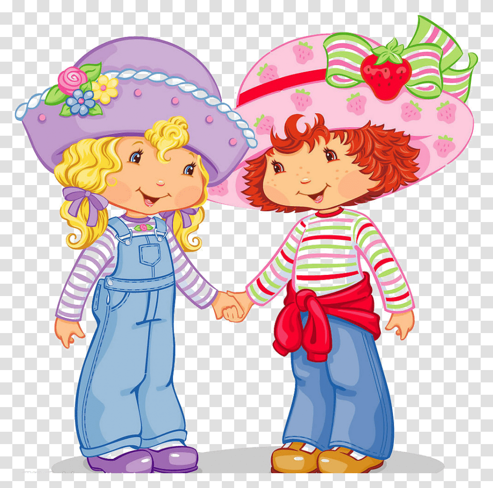 Day National Best Friend Strawberry Shortcake And Friend, Person, Hand, People Transparent Png