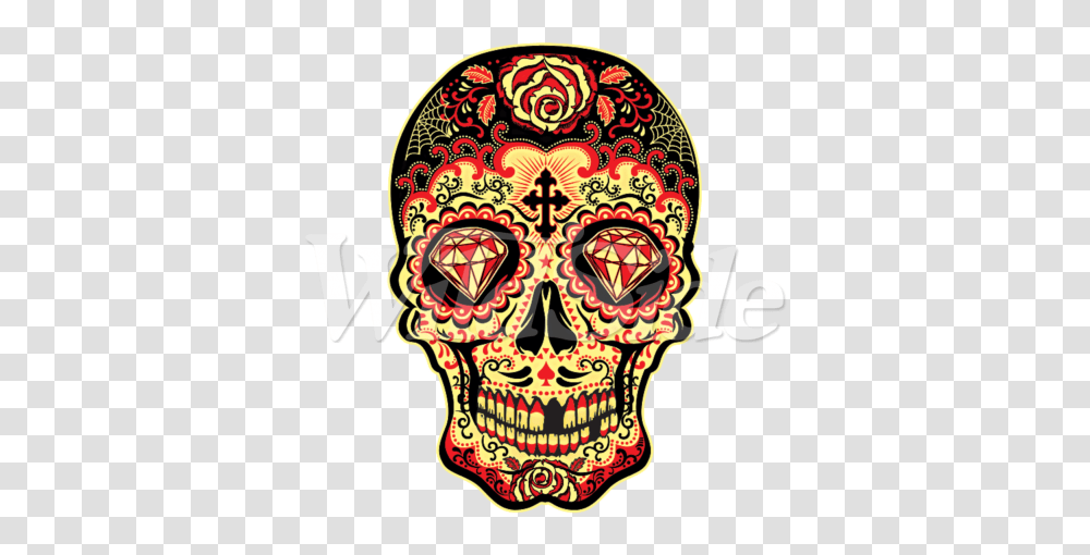 Day Of Dead Sugar Skull, Doodle, Drawing, Face Transparent Png