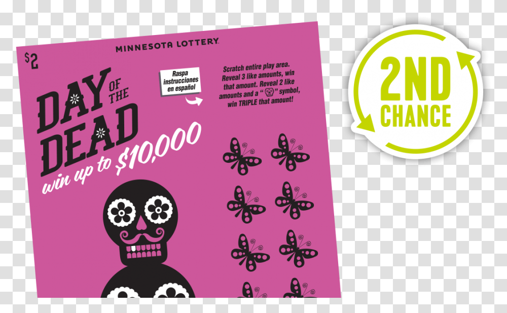 Day Of The Dead 2ndchance Main Day Of The Dead Scratch Off, Flyer, Poster, Paper, Advertisement Transparent Png