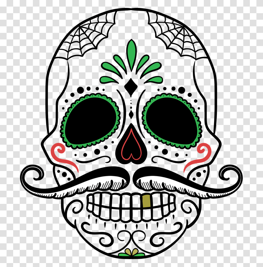 Day Of The Dead Art A Gallery Of Colorful Skull Art Celebrating, Plant, Architecture Transparent Png