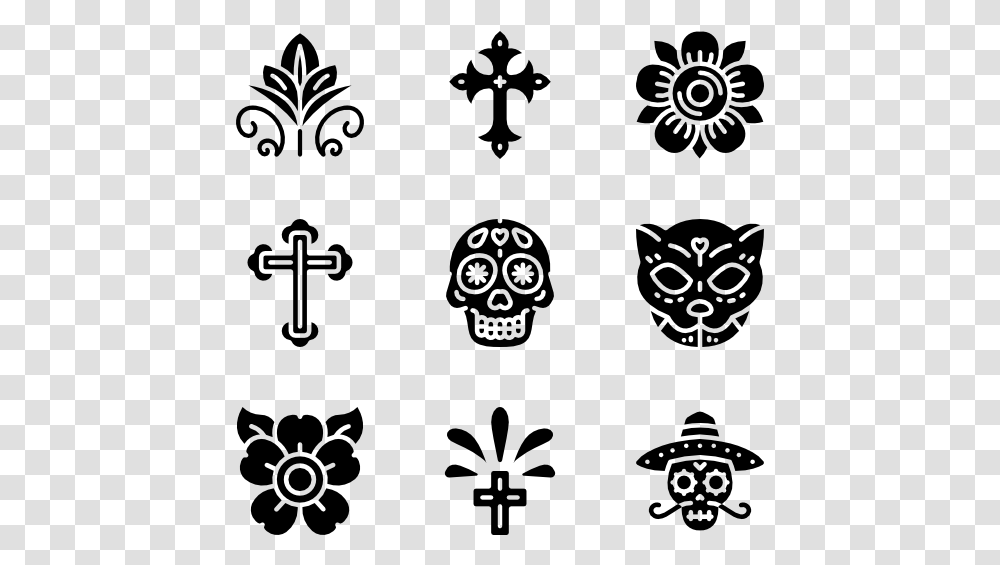 Day Of The Dead Day Of The Dead Designs And Patterns, Gray, World Of Warcraft Transparent Png