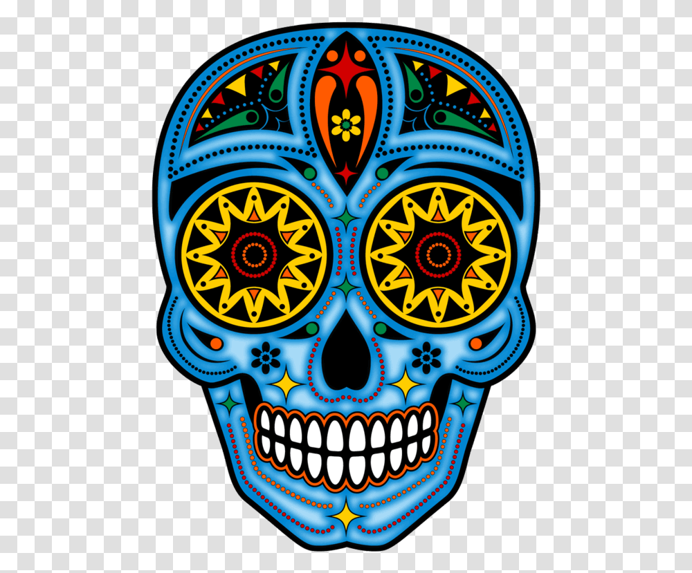 Day Of The Dead Day Of The Dead Skull, Label, Logo Transparent Png