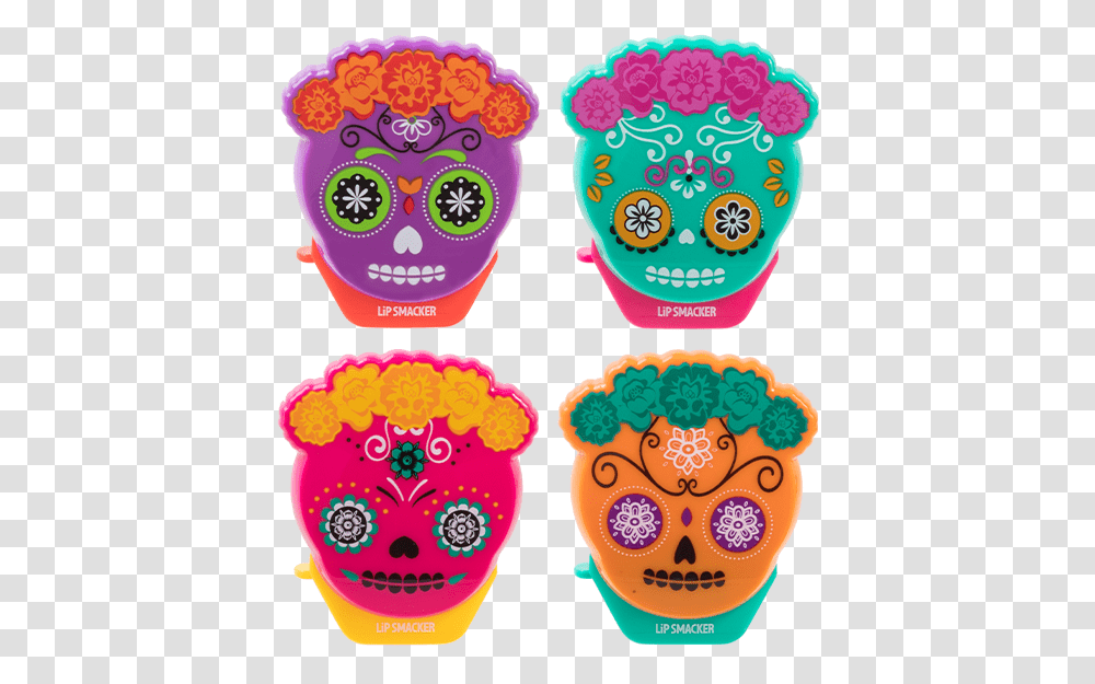 Day Of The Dead Flip Balm Collection Lip Smacker Day Of The Dead, Label, Sticker, Rubber Eraser Transparent Png