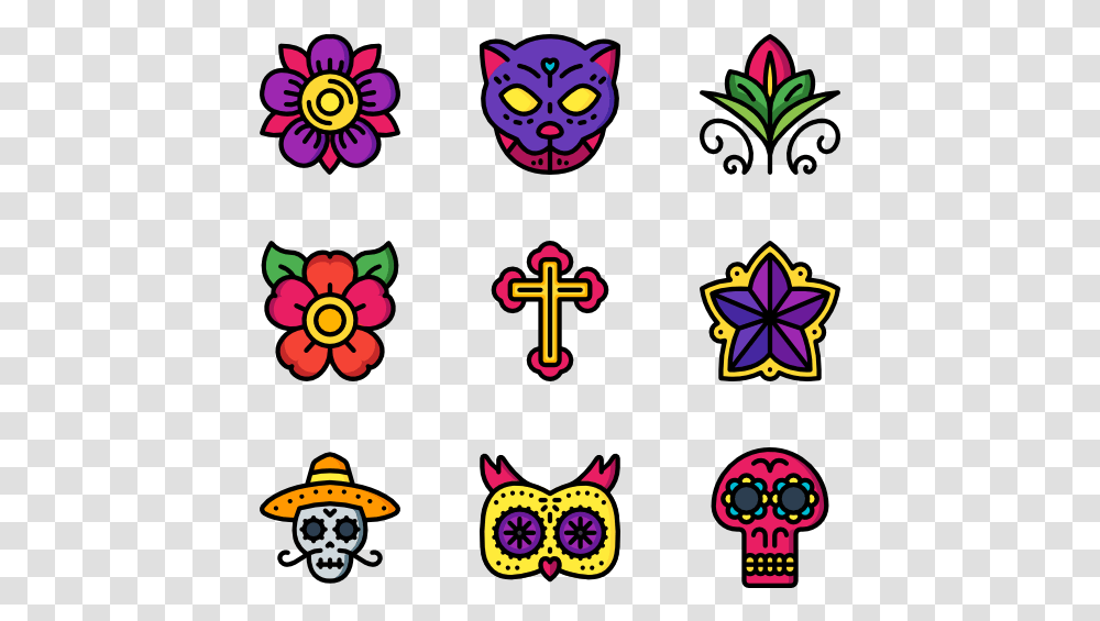 Day Of The Dead Flower Clipart, Pattern, Floral Design, Poster Transparent Png