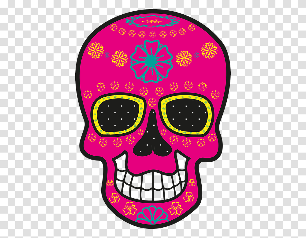 Day Of The Dead, Label, Glasses, Accessories Transparent Png