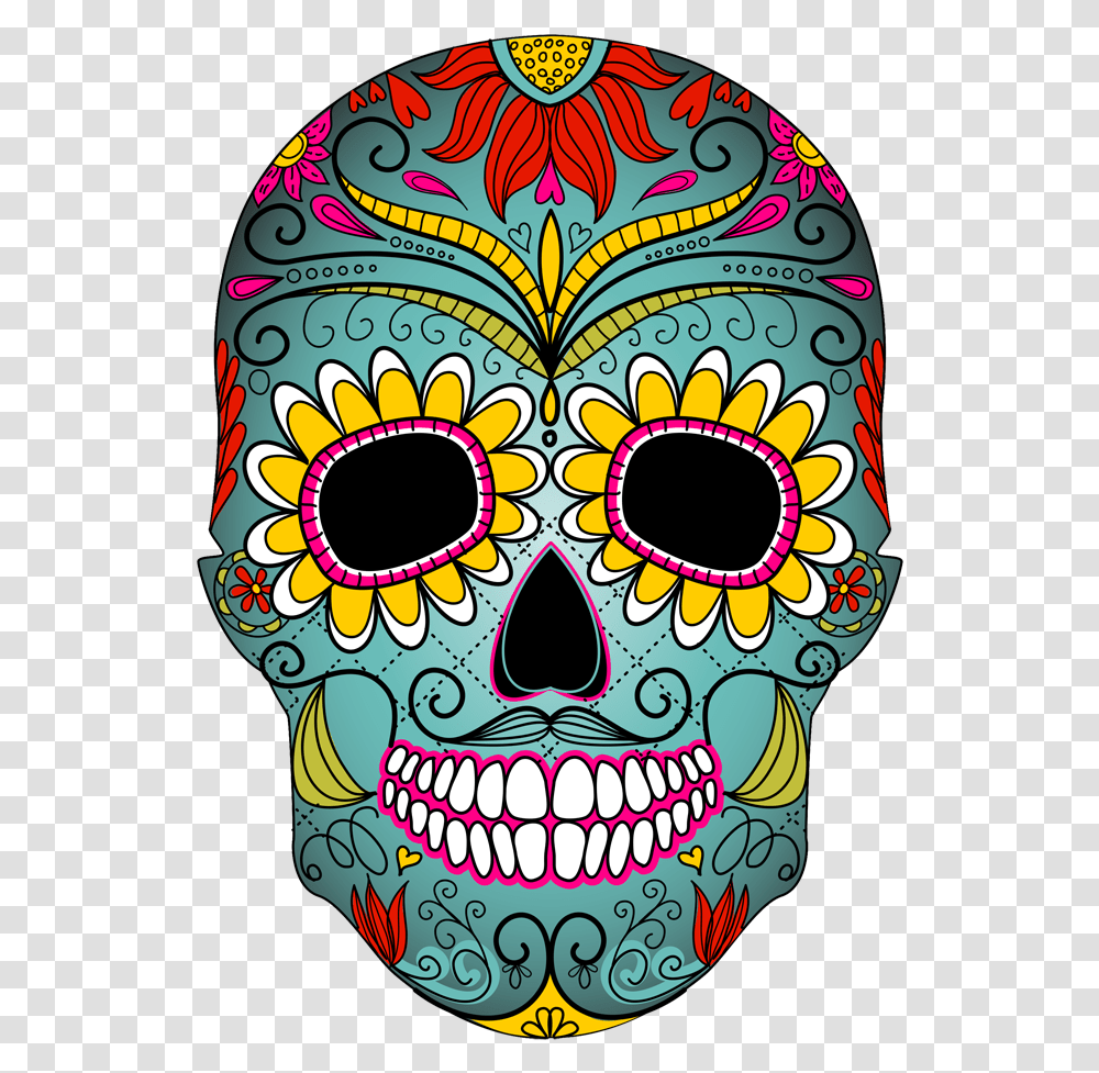Day Of The Dead Skull Day Of The Dead Culture Mask, Doodle, Drawing Transparent Png