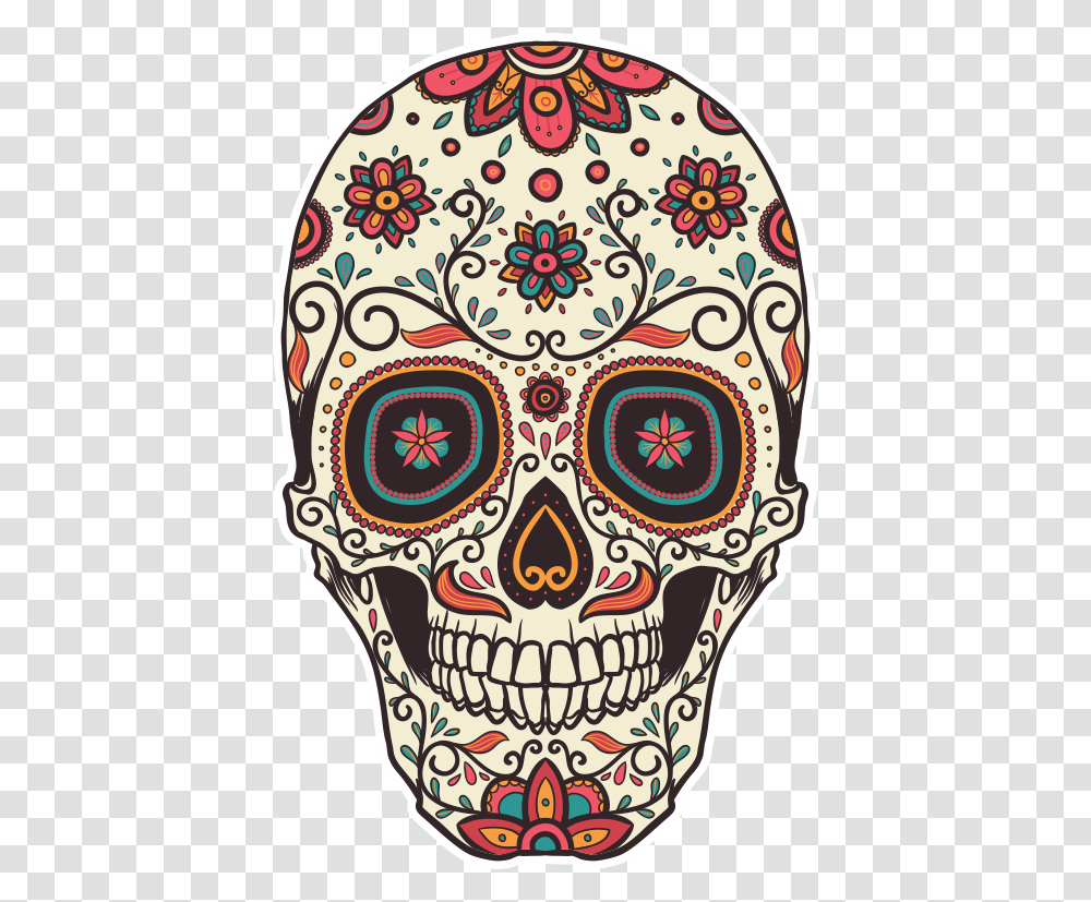Day Of The Dead Skull, Doodle, Drawing Transparent Png