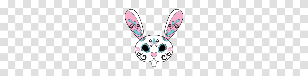 Day Of The Dead Sugar Skull Easter Bunny, Face, Pattern Transparent Png