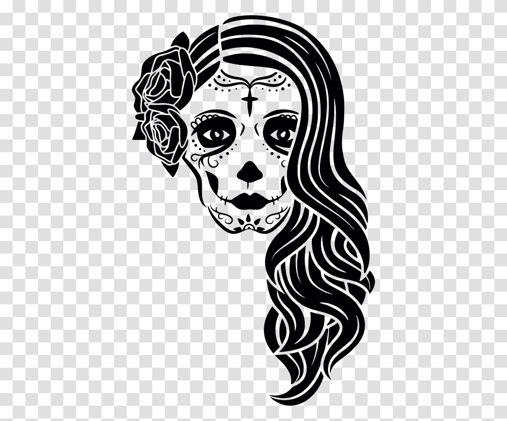 Day Of The Dead Woman Silhouette Catrina, Nature, Outdoors, Astronomy, Outer Space Transparent Png