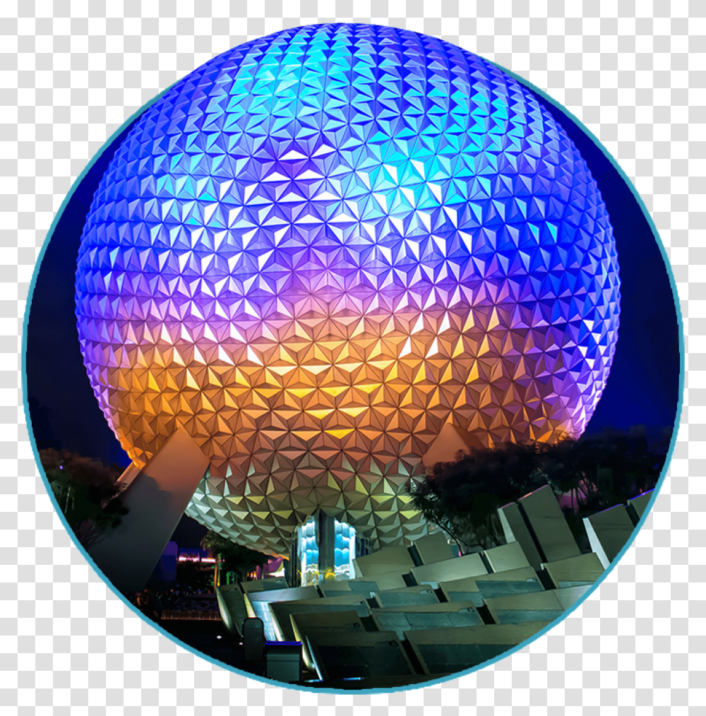 Day Plan To Epcot Theme Park Orlando Florida Disney World Epcot, Sphere, Architecture, Building, Planetarium Transparent Png
