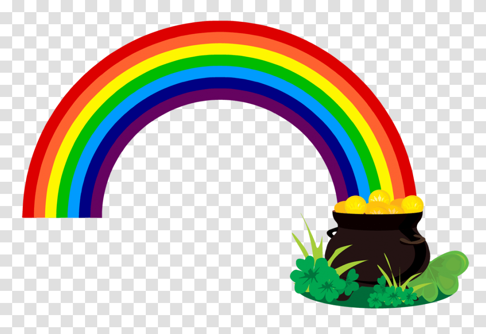Day Pot Of Gold Image Rainbow With A Pot Of Gold, Graphics, Art, Meal, Bazaar Transparent Png