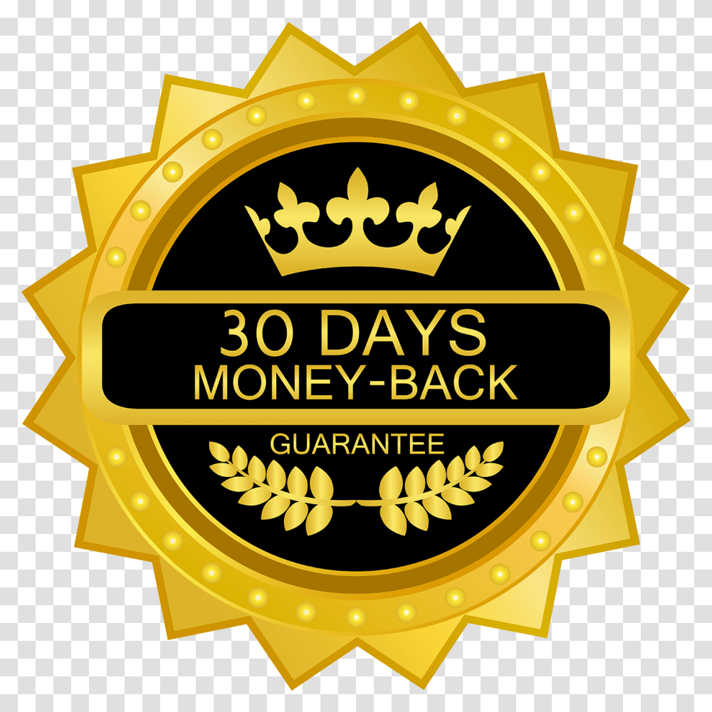 Day Satisfaction Guaranteed 30 Days Money Back, Logo, Trademark, Badge Transparent Png