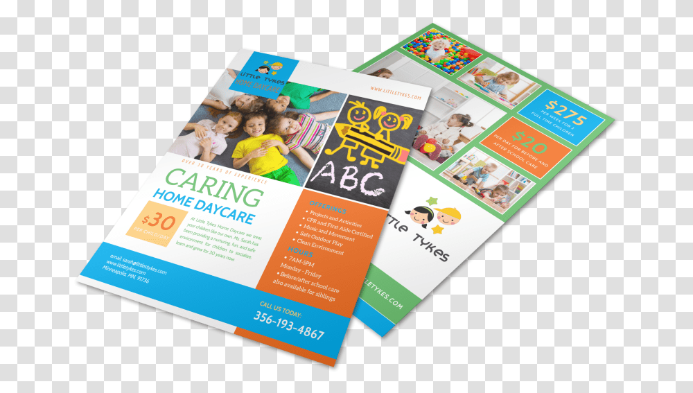 Daycare Flyer Flyer, Advertisement, Poster, Paper, Brochure Transparent Png