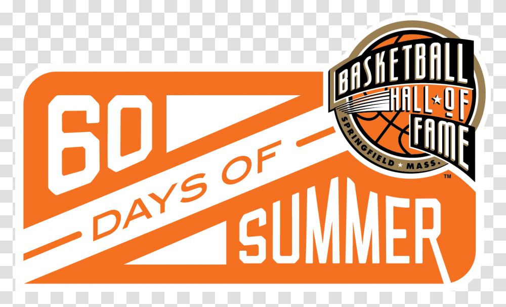 Days Of Summer Logo Basketball Hall Of Fame 60 Days Of Summer, Trademark, Emblem Transparent Png