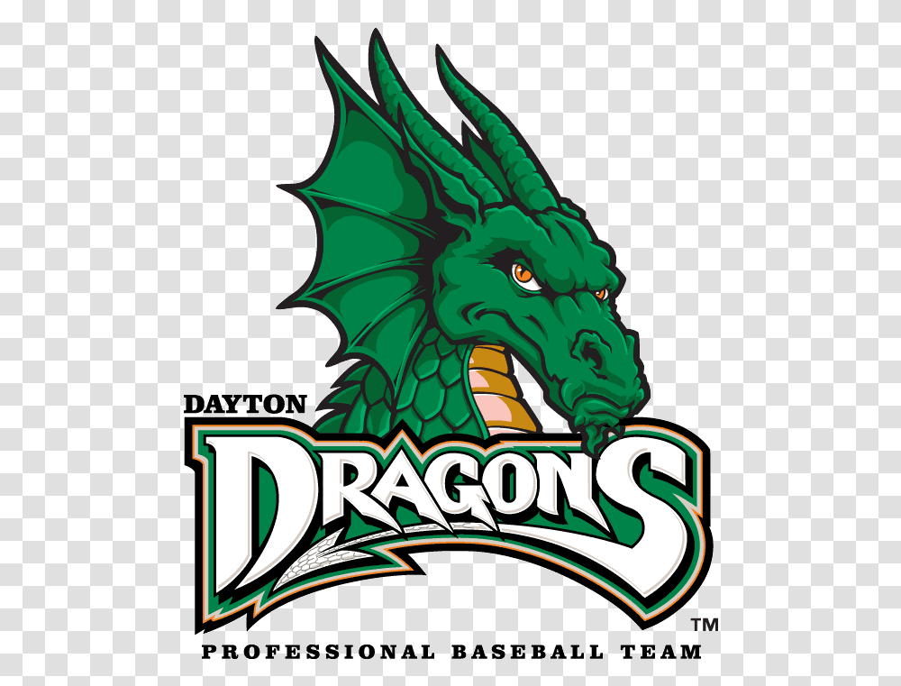 Dayton Dragons Primary Logo Midwest League Mwl Chris Dayton Dragons Logo, Poster, Advertisement Transparent Png