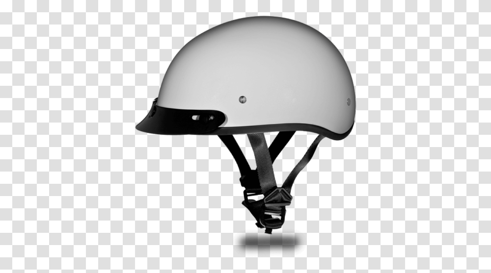Daytona Flat White Dot Skull Cap Motorcycle Half Helmet Motorcycle Helmet, Apparel, Crash Helmet, Hardhat Transparent Png