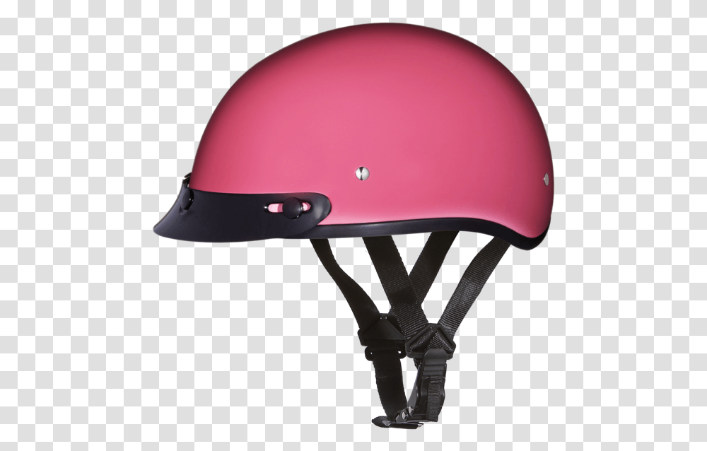 Daytona Helmets Motorcycle Half Helmet Skull Cap Hi Pink Dot Helmet, Apparel, Hardhat, Crash Helmet Transparent Png