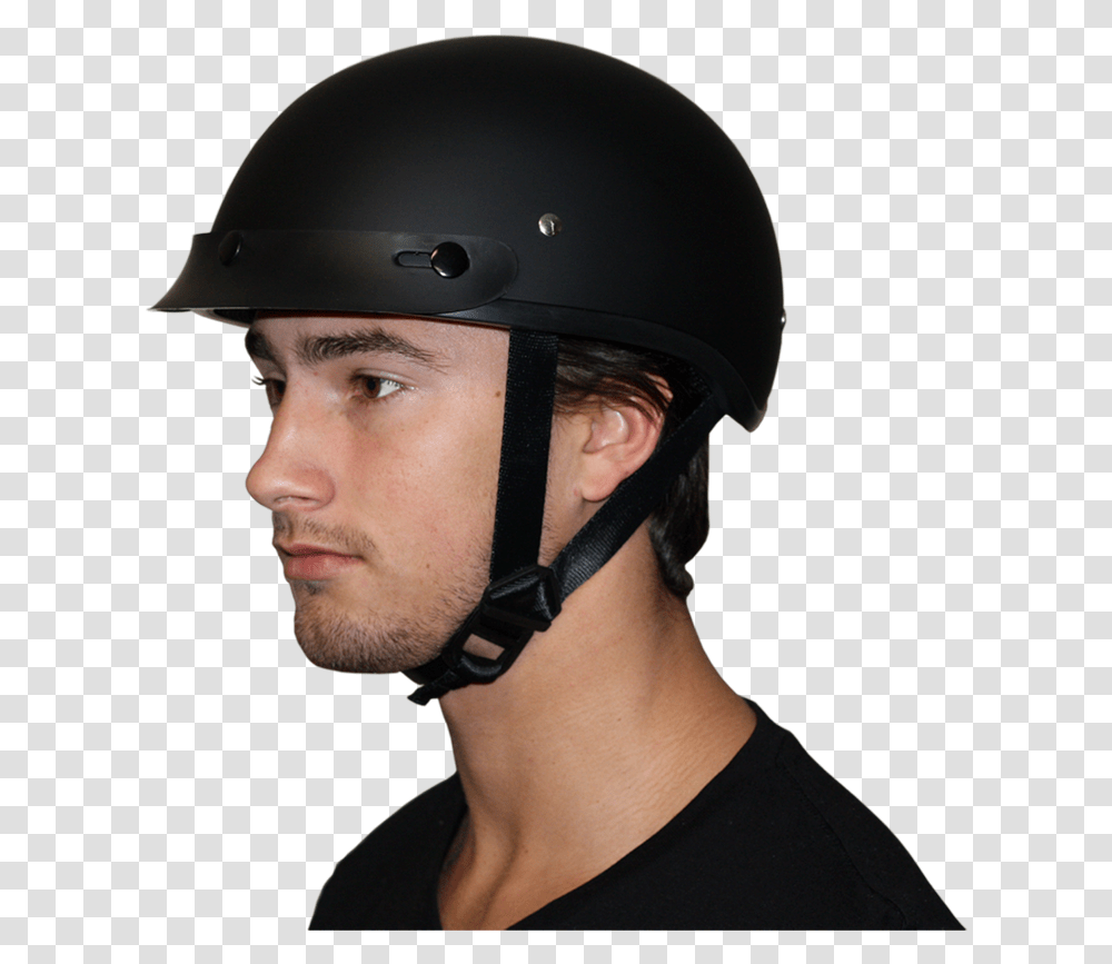 Daytona Skull Cap Solids Skull Cap Helmet, Clothing, Apparel, Crash Helmet, Person Transparent Png
