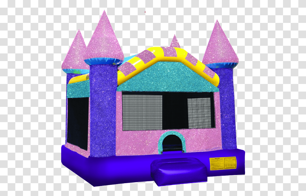 Dazzling Castle Bounce House Unicorn Bounce House Nj, Inflatable, Toy Transparent Png