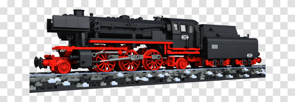 Db Lego Steam Train, Locomotive, Vehicle, Transportation, Wheel Transparent Png