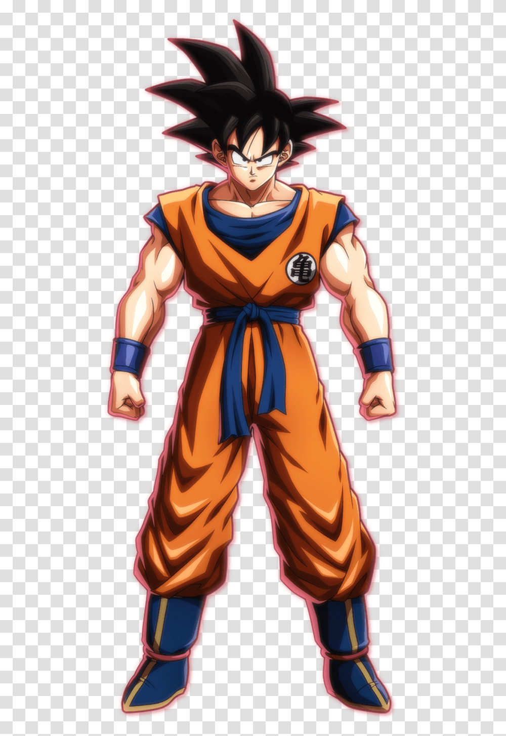 Dbfz Goku Portrait Dragon Ball Fighterz Base Goku, Person, Hand, Costume, Sport Transparent Png