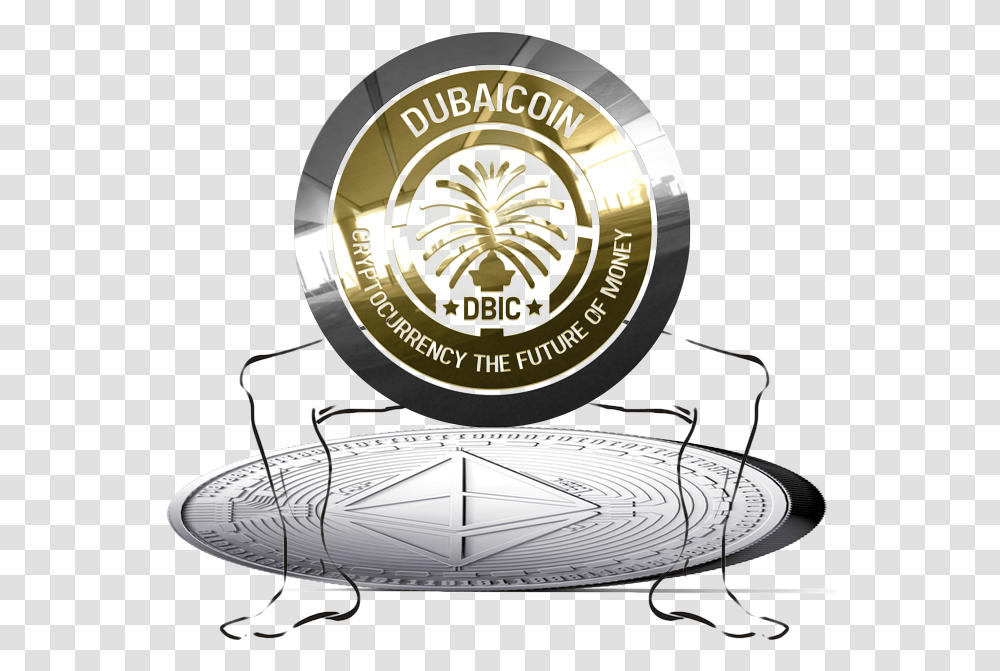 Dbix Cruching Ethereum Dubaicoin Dbix, Logo, Vehicle Transparent Png