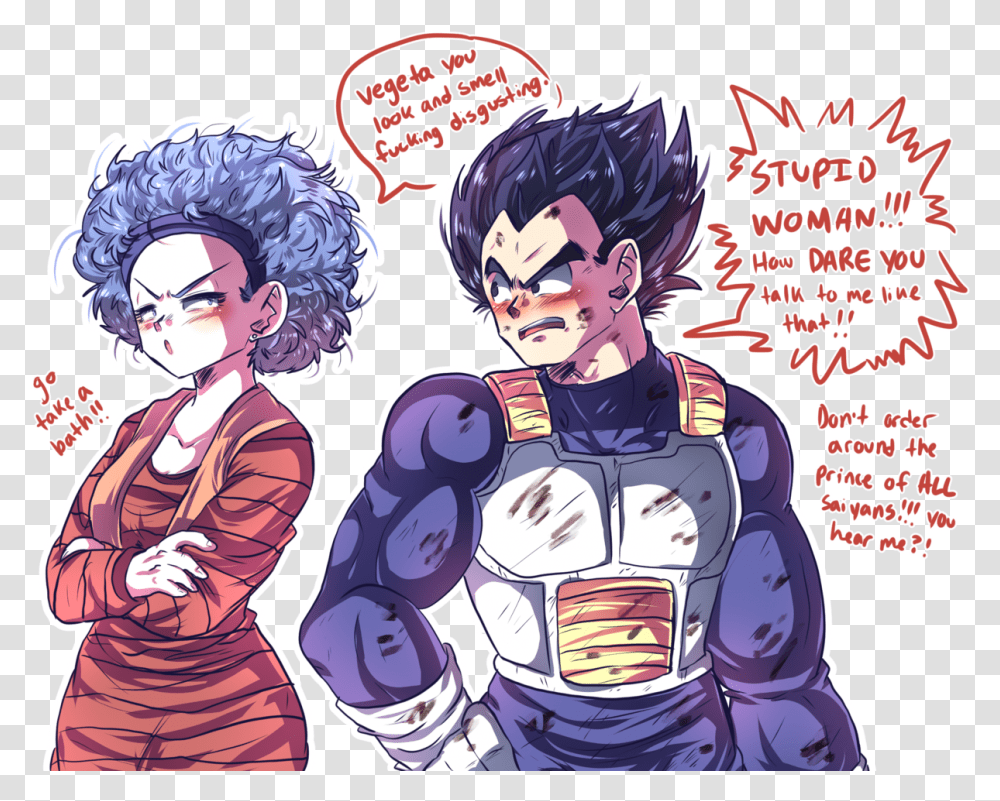 Dbs Vegeta X Bulma, Comics, Book, Person, Human Transparent Png