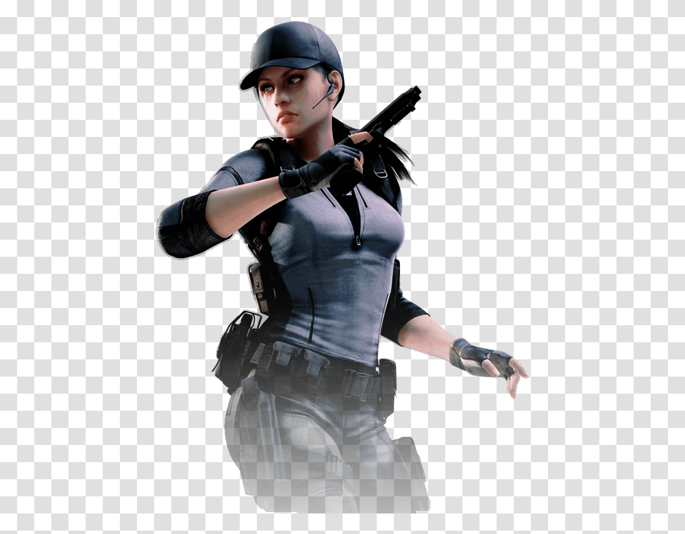 Dbx Fanon Wikia Jill Valentine Resident Evil 5 Bsaa, Person, Human, Weapon, Weaponry Transparent Png