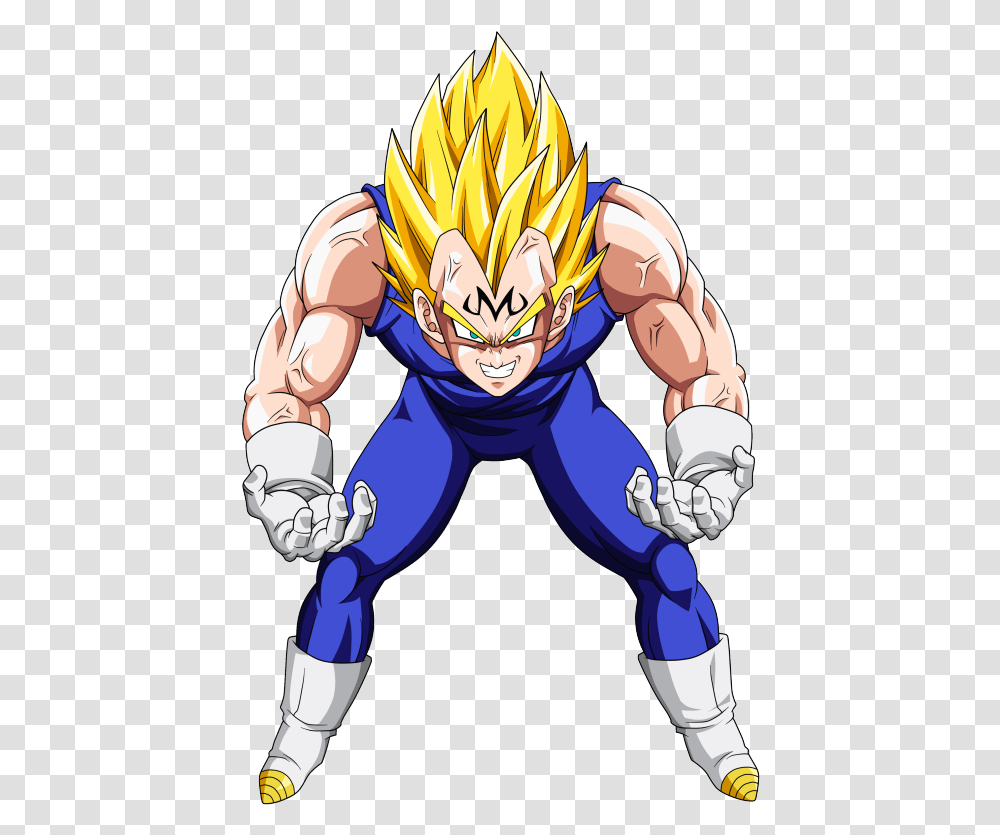 Dbz Vs Wiki Vegeta Majin Buu, Comics, Book, Hand, Manga Transparent Png