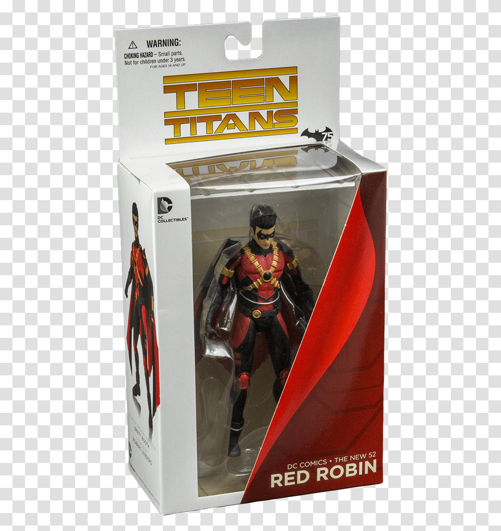 Dc Collectibles Comics Teen Titans Action Figure Red Robin, Armor, Person, Figurine, Costume Transparent Png