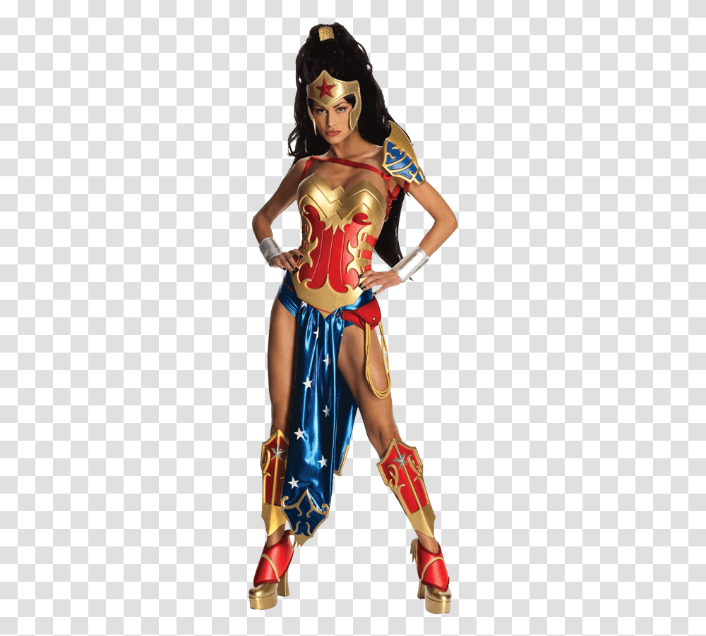 Dc Comics Ame Comi Wonder Woman Costume Wonder Woman Halloween Costume, Person, Human, Figurine, Latex Clothing Transparent Png