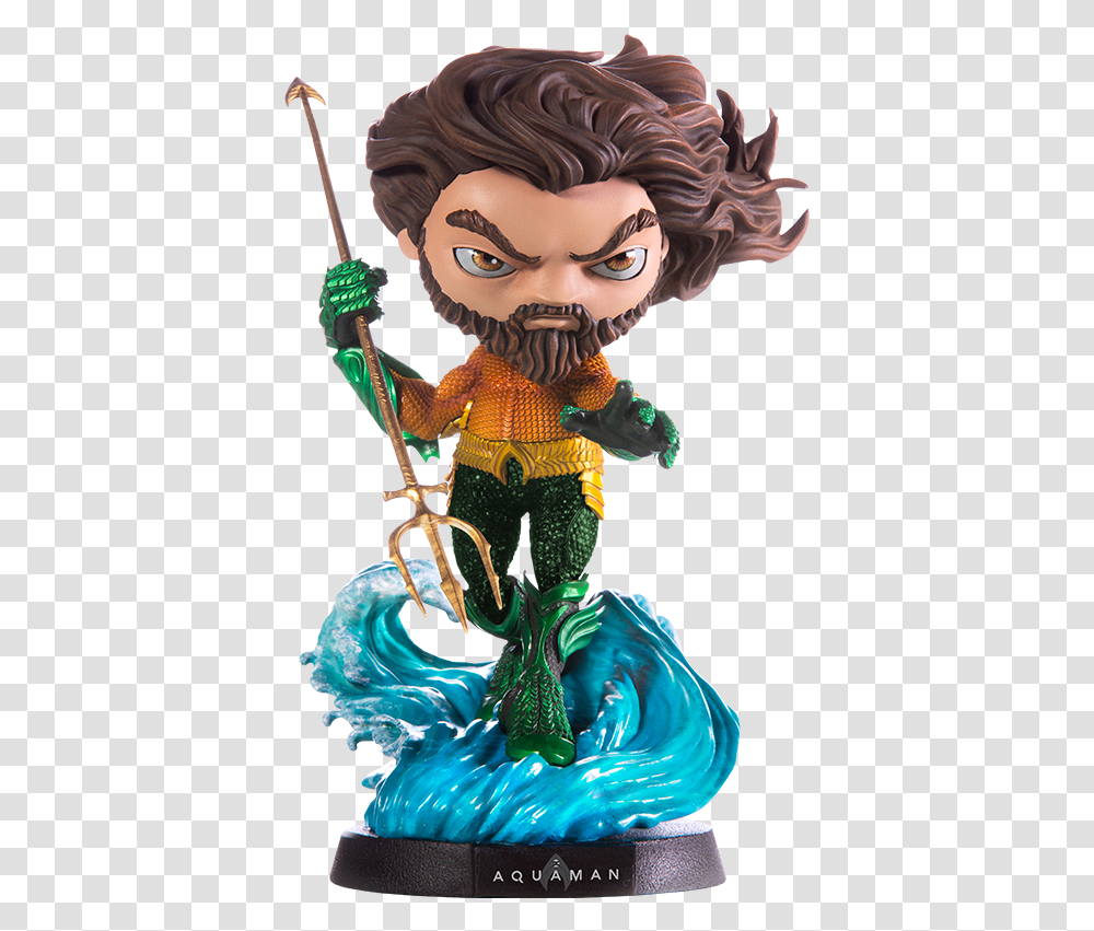 Dc Comics Aquaman Movie Mini Co Collectible Figure By Iron Studios Aquaman Mini Co, Doll, Toy, Person, Human Transparent Png