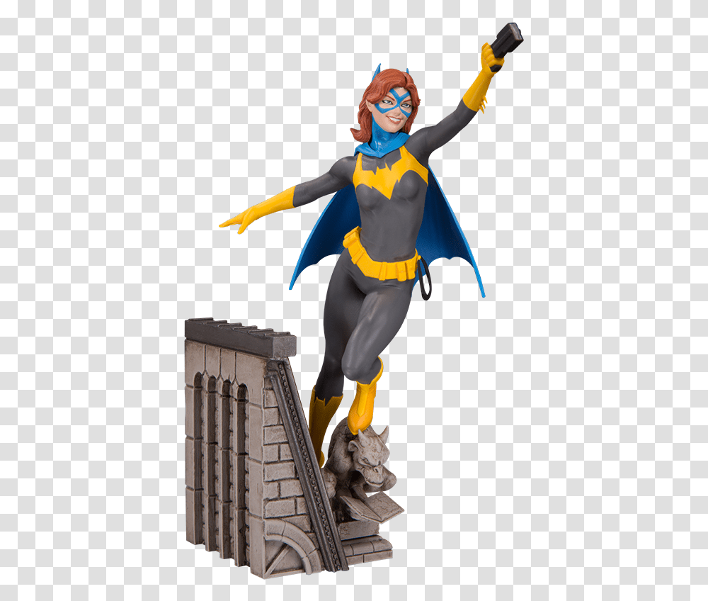 Dc Comics Batgirl Bat Family Statue By Collectibles Batgirls Statue, Person, Cape, Clothing, Batman Transparent Png